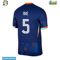 Nederland Nathan Ake #5 Bortedrakt EM 2024 Kortermet